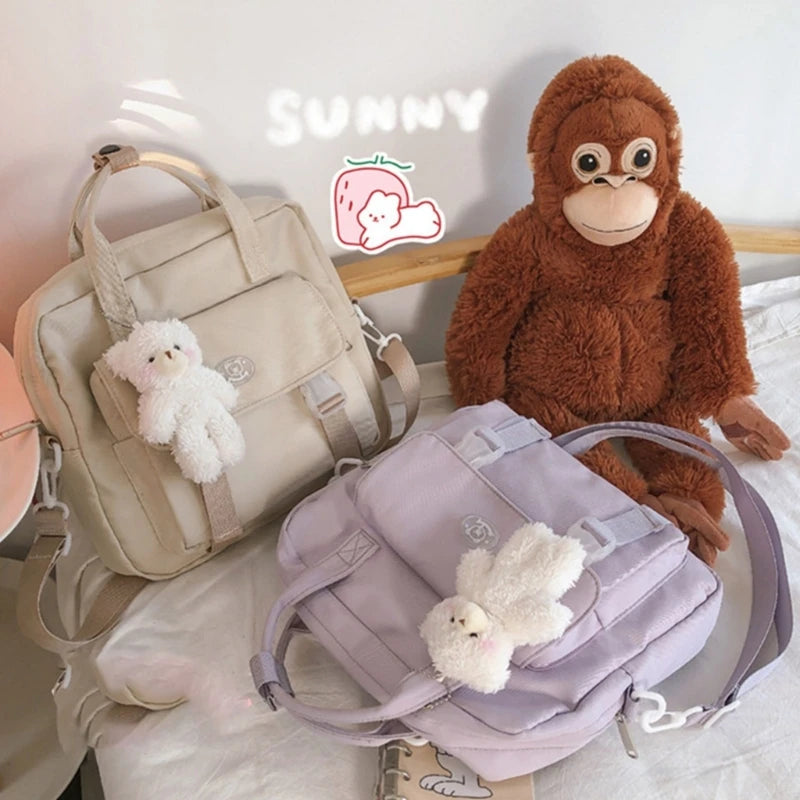 School Backpack Harajuku Crossbody Bag Shoulder Bag Girls JK Bag Nylon Handbag