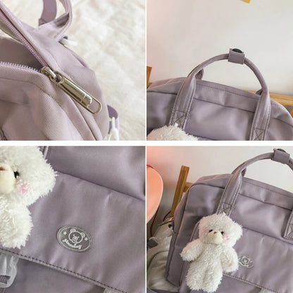 School Backpack Harajuku Crossbody Bag Shoulder Bag Girls JK Bag Nylon Handbag