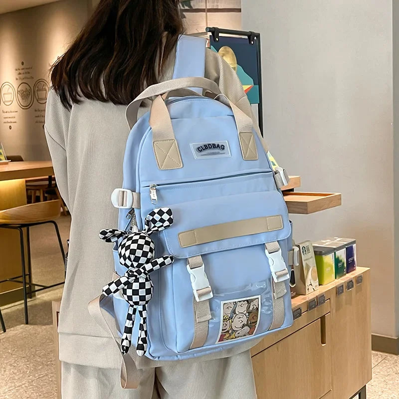 School Backpack for Men Women College Bookbag Waterproof Lightweight Book Bag Casual Daypack School Bag for Boys Girls