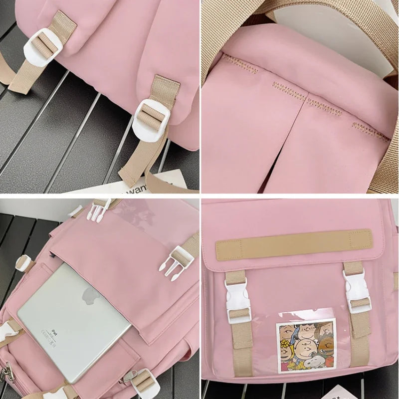 School Backpack for Men Women College Bookbag Waterproof Lightweight Book Bag Casual Daypack School Bag for Boys Girls