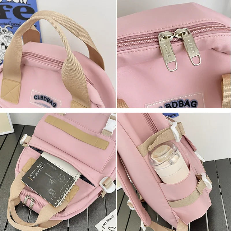 School Backpack for Men Women College Bookbag Waterproof Lightweight Book Bag Casual Daypack School Bag for Boys Girls