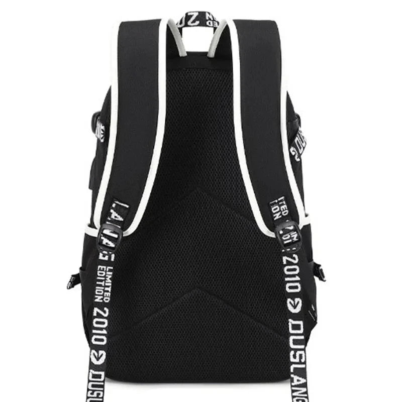 School Bag Heat Transfer Backpack Trend Male High School Students Light Backpack Fashion Large Capacity Leisure Backpack