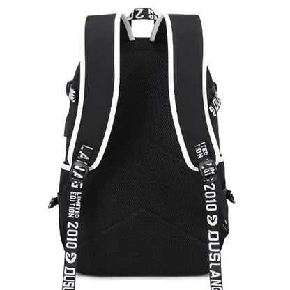 School Bag Heat Transfer Backpack Trend Male High School Students Light Backpack Fashion Large Capacity Leisure Backpack