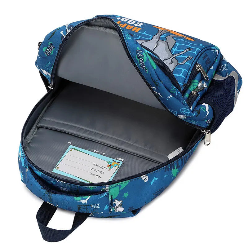 School Bags for Child School Backpacks For Teenager Girls Boys Cartoon Dinosaur Anime Backpack Lunch box With pencil Case