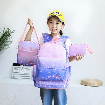 School Bags for Teenagers Girls Schoolbag Large Capacity Boys Printing School Backpack Set Rucksack Bagpack Kids Cute Book Bags