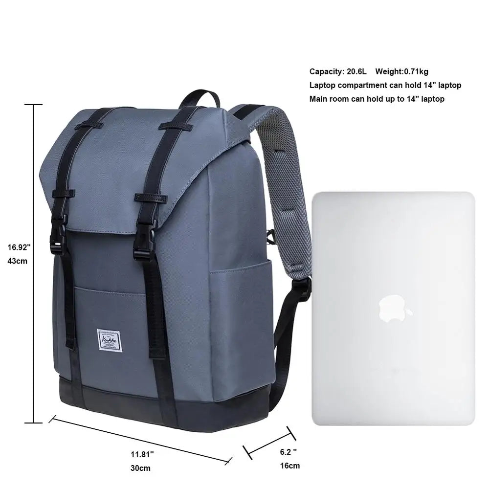 School bags for teenager Leisure Modern daypack made of polyester for university office - daypack for 14 "laptop backpack 18L