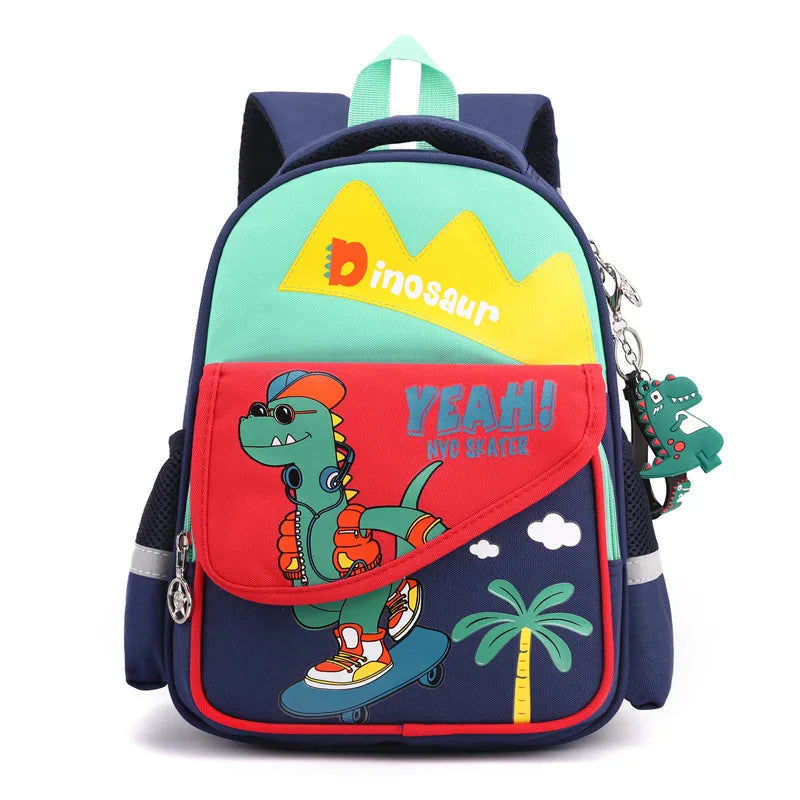 Schoolbag Children's School Bag Kindergarten Backpack for Boys and Girls Cartoon Light Kids Backpack Preschool Bag for Toddlers