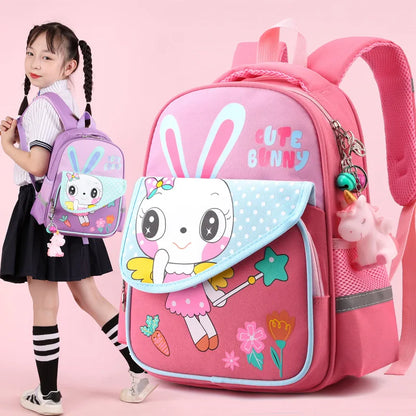 Schoolbag Children's School Bag Kindergarten Backpack for Boys and Girls Cartoon Light Kids Backpack Preschool Bag for Toddlers