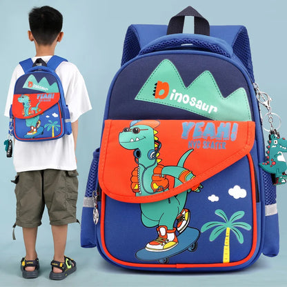Schoolbag Children's School Bag Kindergarten Backpack for Boys and Girls Cartoon Light Kids Backpack Preschool Bag for Toddlers