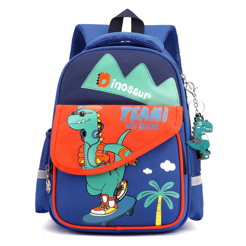 Schoolbag Children's School Bag Kindergarten Backpack for Boys and Girls Cartoon Light Kids Backpack Preschool Bag for Toddlers