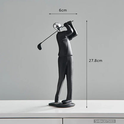 Sculpture Abstract Modern Art Nordic Home Decoration Accessories for Living Room One Piece Resin Statue Dancer Model Desk Decor