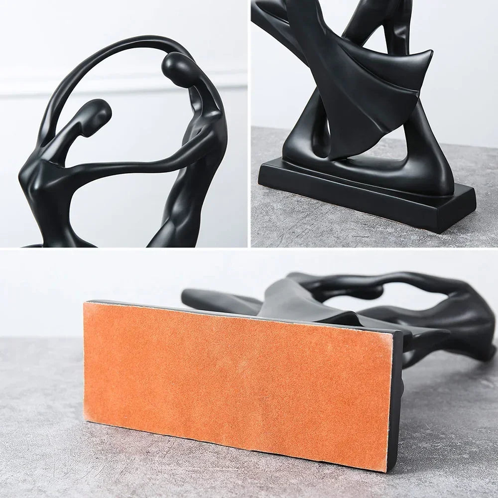 Sculpture Abstract Modern Art Nordic Home Decoration Accessories for Living Room One Piece Resin Statue Dancer Model Desk Decor