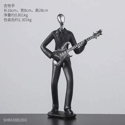 Sculpture Abstract Modern Art Nordic Home Decoration Accessories for Living Room One Piece Resin Statue Dancer Model Desk Decor