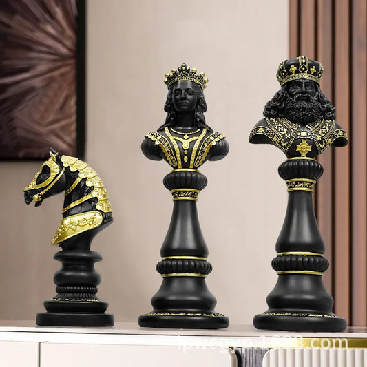 Sculptures And Figures Home Decor Modern Decorative Statue For Living Room Desk Office Decoration Table King Chess Dropshipping