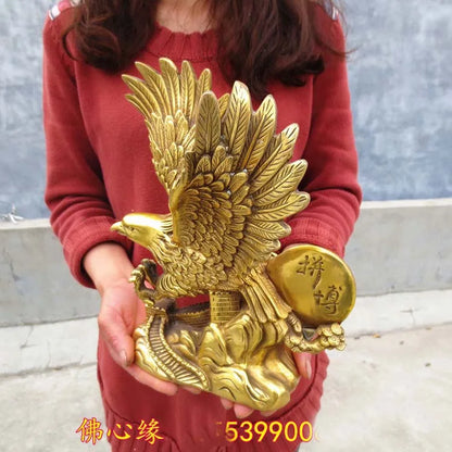 TOP GOOD Home office efficacious fortune Mascot Money Drawing Eagle vulture lanneret great wall art statue