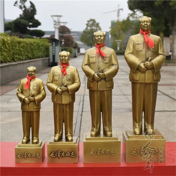 office home shop efficacious bless family Safety luck Talisman # CHINA Great leader Mao Chairman FENG SHUI brass statue