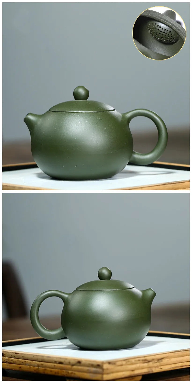 220ml Purple Clay Teapots Ball Hole Filter Tea Pot Beauty Kettle Raw ore Handmade Tea Set Zisha Customized Authentic