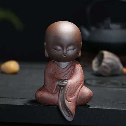 Small Buddha Statues Tathagata India Yoga Mandala Sculptures Ceramic Tea Ceremony Ornaments Gift Home Decor Monk Figurine