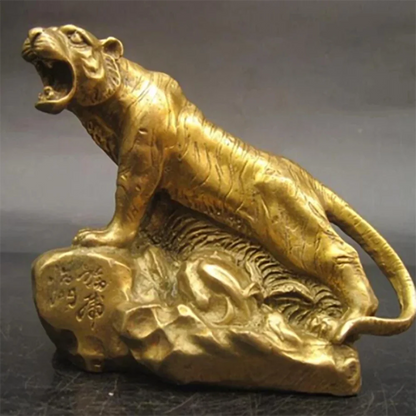 Copper statue Auspicious bronze tiger lucky decoration feng shui products copper tiger decoration copper crafts