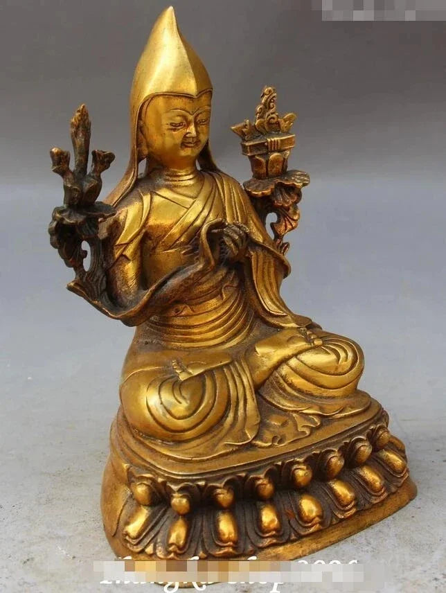 Kursi Buddha Tibet Je Tsongkhapa Tsongkhapa Patung Buddha