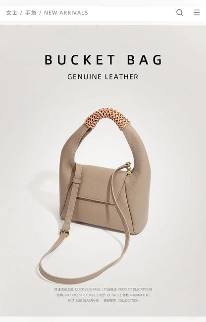 Fashion Crossbody Bag, New Portable Niche Design, Versatile One-shoulder Leather Bag for Women Designer Bags Luxury