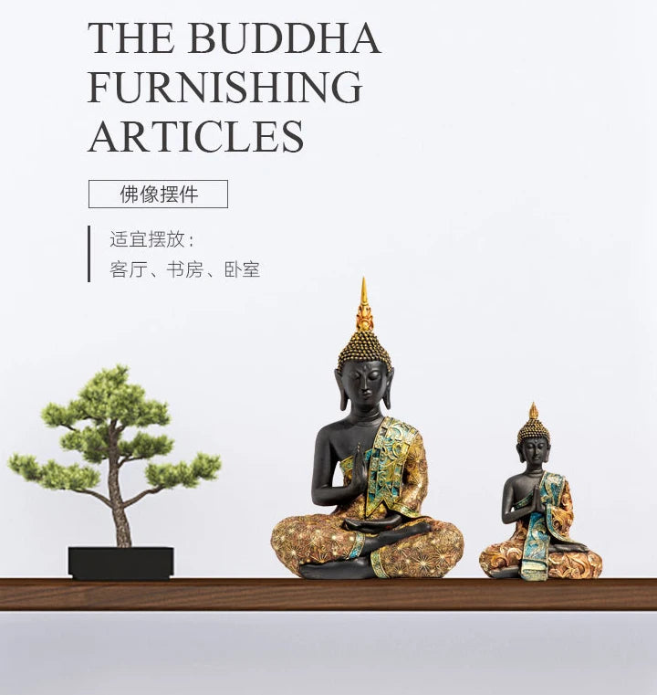Wholesale Buddha figure # TOP efficacious HOME family Protection Talisman # Retro Buddhism FENG SHUI Buddha Decorative statue