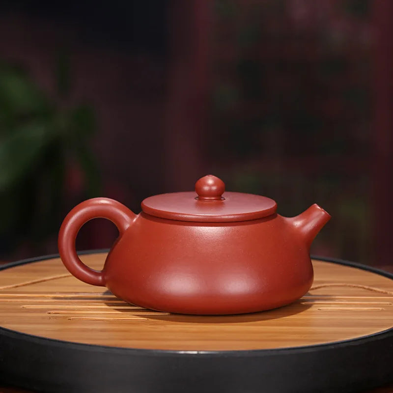 Dahongpao Handmade Treasures Stone Scoop, Purple Clay Pot, Drinkware, Kettle Teaware, Purple Clay Drinkware