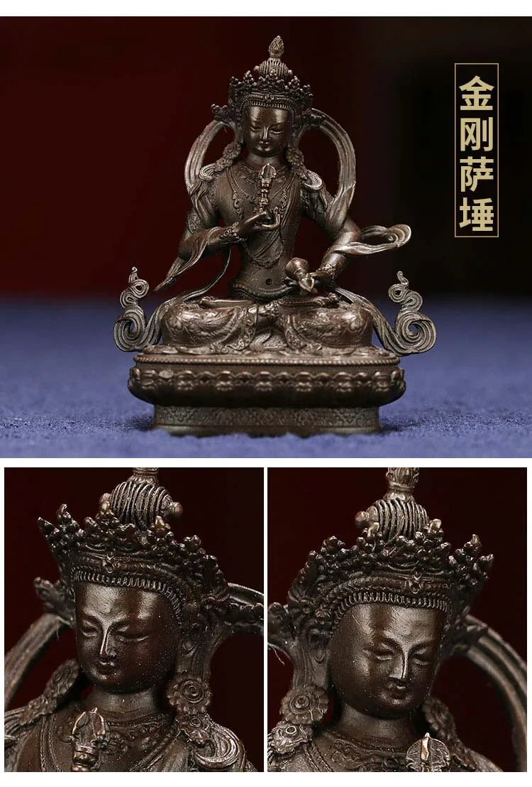 buddhism Buddhist pocket Travel Carry-on Accompanying talisman bless safety good luck Tibet Handmade Vajrasattva Buddha statue