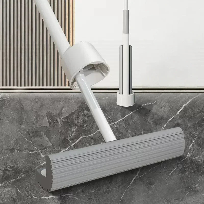 Self-Wringing Floor Mop180 Degree Squeeze Mop with Triangle Design PVA Mop Head for Kitchen Bedroom Household Cleaning Tools