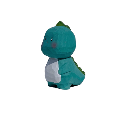 Send TA a little dinosaur! Small Monster Woodcarving Cute Handmade Decoration Pure Handmade Birthday Gift Desktop Decoration