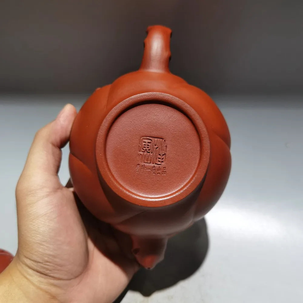Set Chinese Yixing Zisha Clay Teapot  Bowl Plum Pot Wang Yinxian 400ml