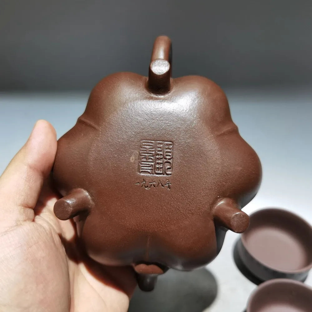 Set Chinese Yixing Zisha Clay Teapot  Breast milk Pot Gu Jingzhou 320ml
