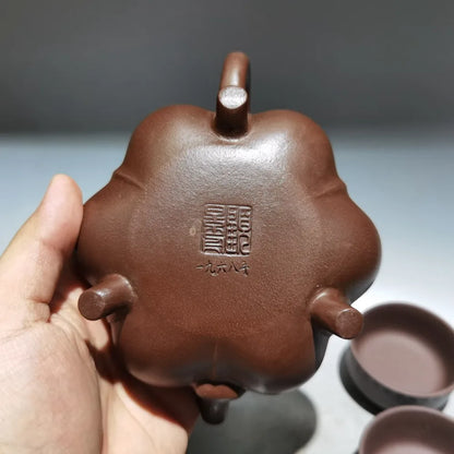 Set Chinese Yixing Zisha Clay Teapot  Breast milk Pot Gu Jingzhou 320ml