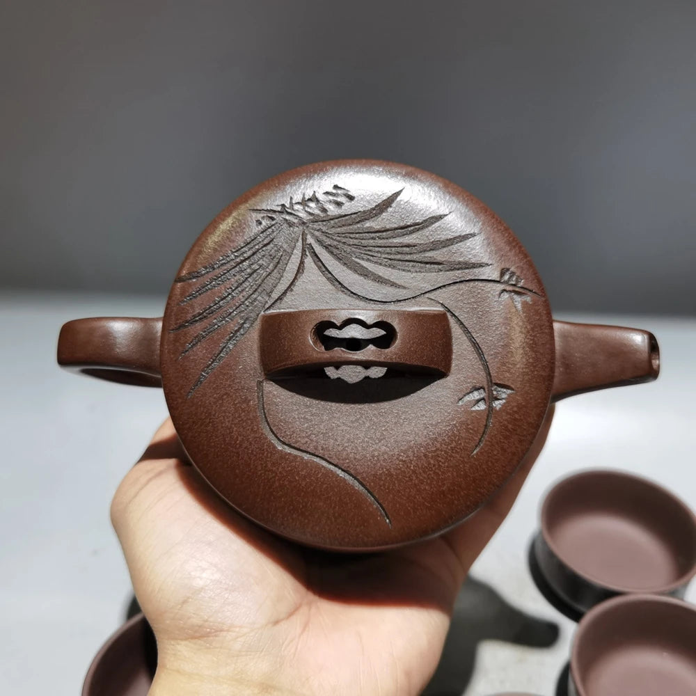 Set Chinese Yixing Zisha Clay Teapot  Hanwa set pot Gu Jingzhou 360ml