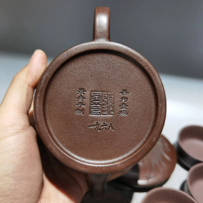 Set Chinese Yixing Zisha Clay Teapot  Hanwa set pot Gu Jingzhou 360ml