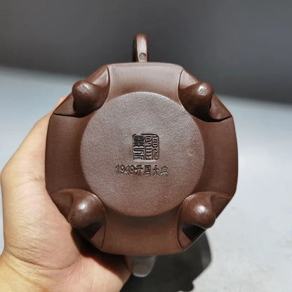 Set Chinese Yixing Zisha Clay Teapot  Qiankun Pot Gu Jingzhou 380ml