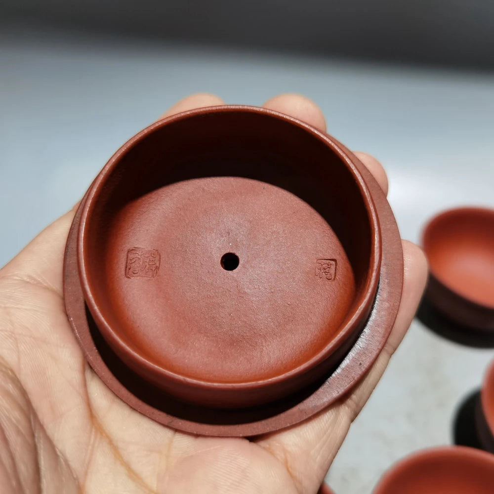 Set Chinese Yixing Zisha Clay Teapot  Stone Ladle Set Pot Jiang Rong 320ml