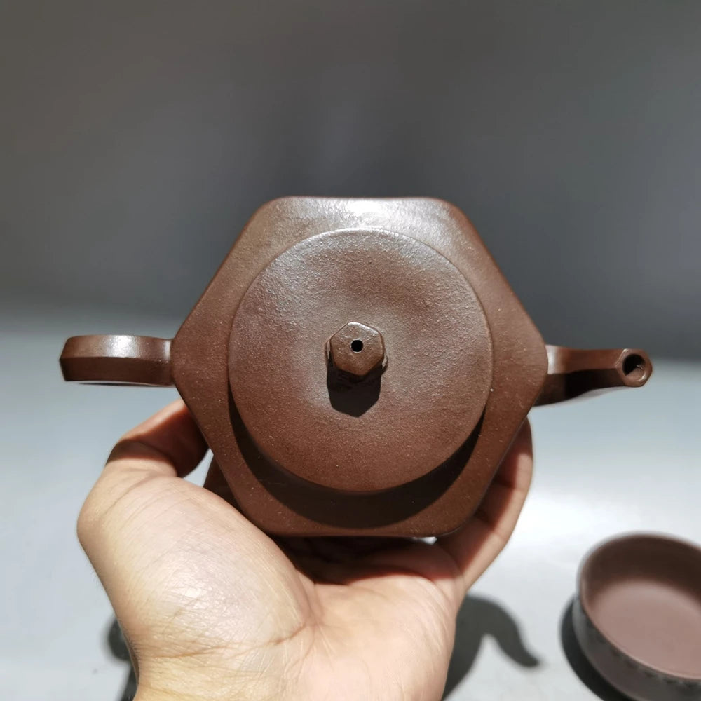 Set Chinese Yixing Zisha Clay Teapot  hexagonal set pot Fan Zeng 180ml
