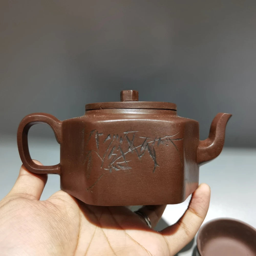 Set Chinese Yixing Zisha Clay Teapot  hexagonal set pot Fan Zeng 180ml