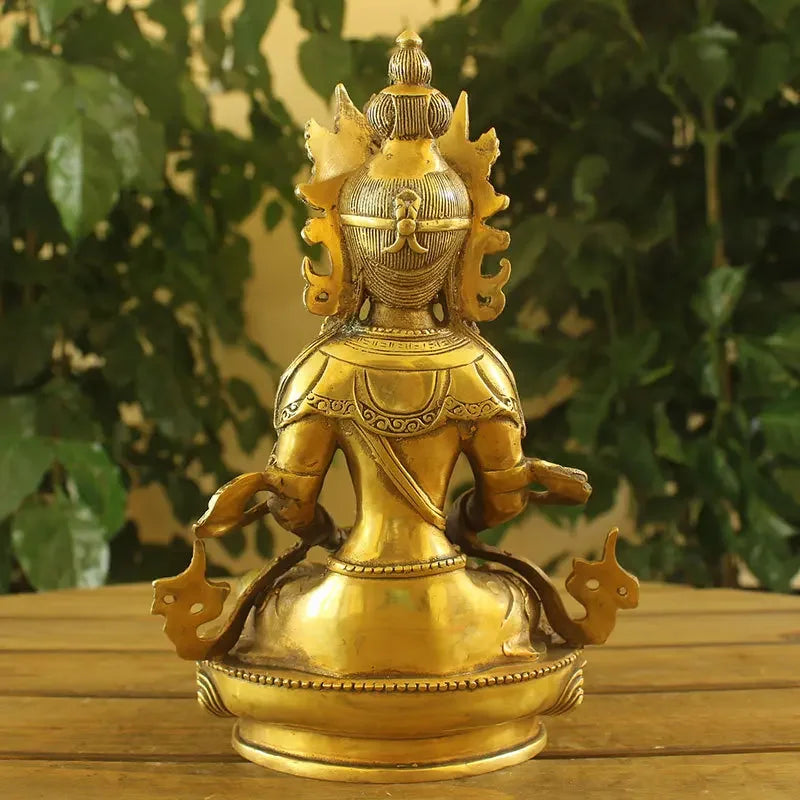 Seven-inch bronze longevity Buddha Tantric Buddha statue