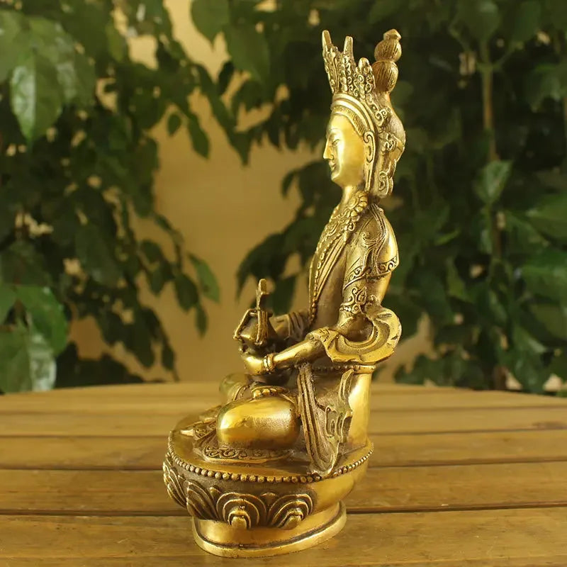 Seven-inch bronze longevity Buddha Tantric Buddha statue