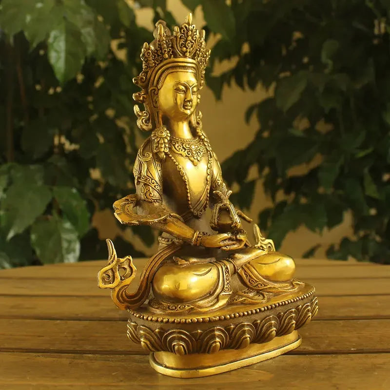 Seven-inch bronze longevity Buddha Tantric Buddha statue