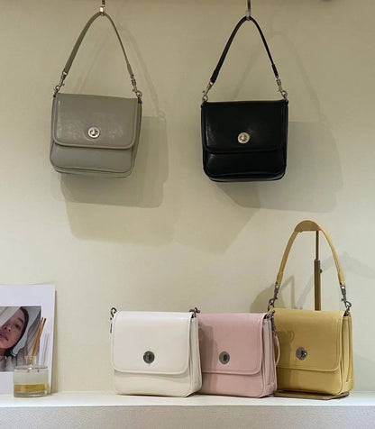 2024 New Advanced Retro Oil Wax Skin Single Shoulder Crossbody Bag Tote Bag