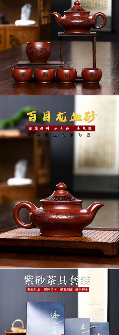 Qinzhou Nixing Kettle( Yixing Teapot) nixing Tao Pure Handmade Teapot for Dalongpao Gift Box Package Kung Fu Tea
