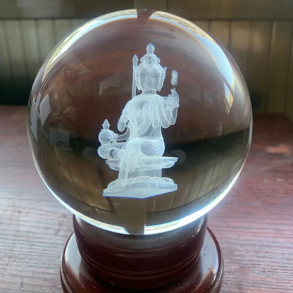 Southeast Asia Thailand Efficacious Phra Phrom fortune god buddha 3D Crystal Sculpture Bring good luck Recruit wealth talisman