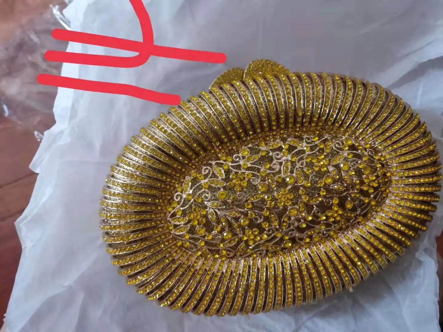 Purple Yellow Hollow Out Flower Big Size Bag Woman Diamond Clutch Evening Purse Wedding Bridal Rhinestone Party Crystal Handbag