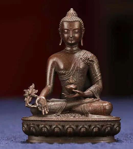 buddhism Buddhist pocket Travel Carry-on Accompanying talisman bless safety good luck Tibet Handmade the Medicine Buddha statue