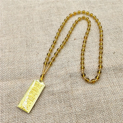 4PCS Asia Thailand Tibet Buddhist pocket efficacious Namo Amitabha Mantra Amulet safe good luck Buddha Buddhist copper Pendant