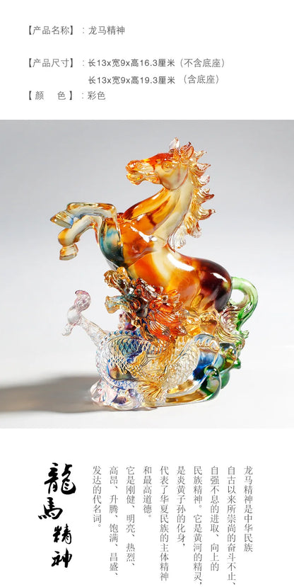 Coloured Glaze Ryoma Spirit Ornament