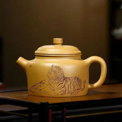Golden Section Megaphone Bafangde Bell Pot, Zisha Teapot, Yixing Handmade Pot, Kung-Fu Teaware, Purple Clay Drinkware for Puer